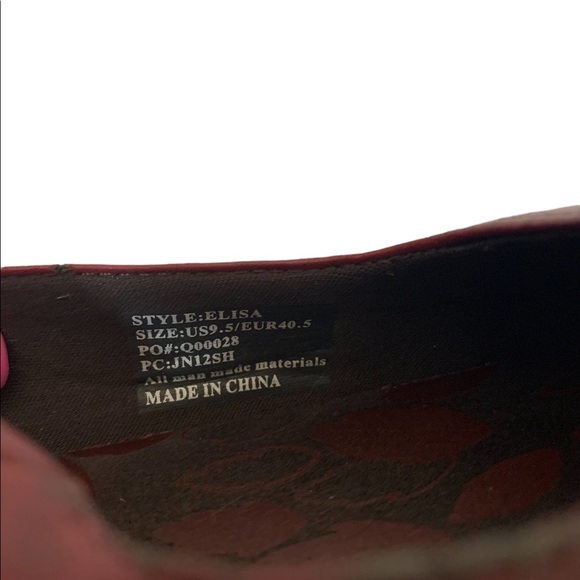 ORTHAHEEL (ELISA) Women's
Cranberry Leather Mary Jane Shoes - Picture 7 of 7